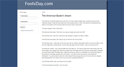 Desktop Screenshot of foolsday.com