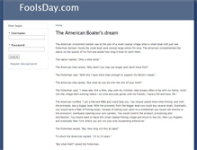 Tablet Screenshot of foolsday.com